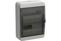 Корпус пластиковый ЩРН-П-24 IP65 черн. прозр. дверь TEKFOR / IEK