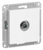 Розетка TV проходная 4DB, механизм, Atlas Design белый
