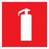 Знак. F-04 Огнетушитель, плёнка 100*100мм