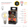 Лампа светодиодная Е27 F-LED A60 15w-827 (филамент, груша, тепл.) ЭРА