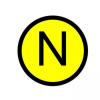 Знак наклейка "N" d20 ЭКФ